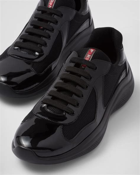 prada america's cup patent black|Prada America's Cup sneakers sale.